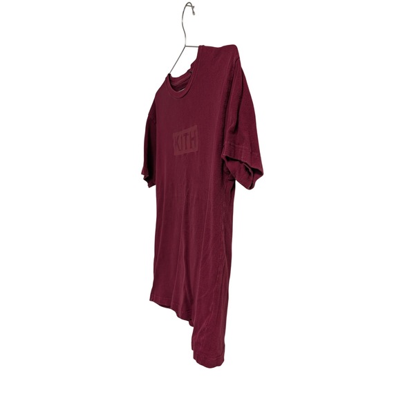 Kith Tonal Box Logo T-Shirt Streetwear Red Small - Picture 2 of 8